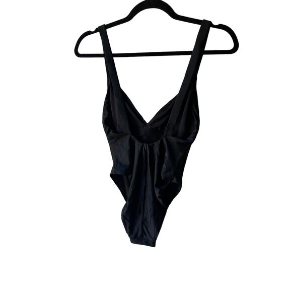 madewell second wave maillot one-piece swimsuit true black md385 women xsmall - Picture 4 of 8